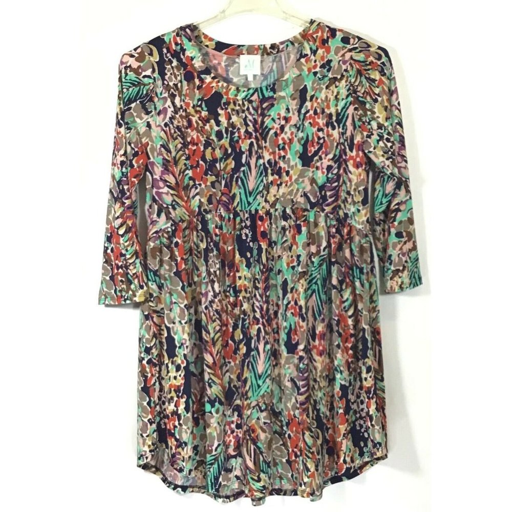 Shopthemint.com / Scoop Neck 3/4 Sleeve Babydoll Peplum Blouse Top / Size S